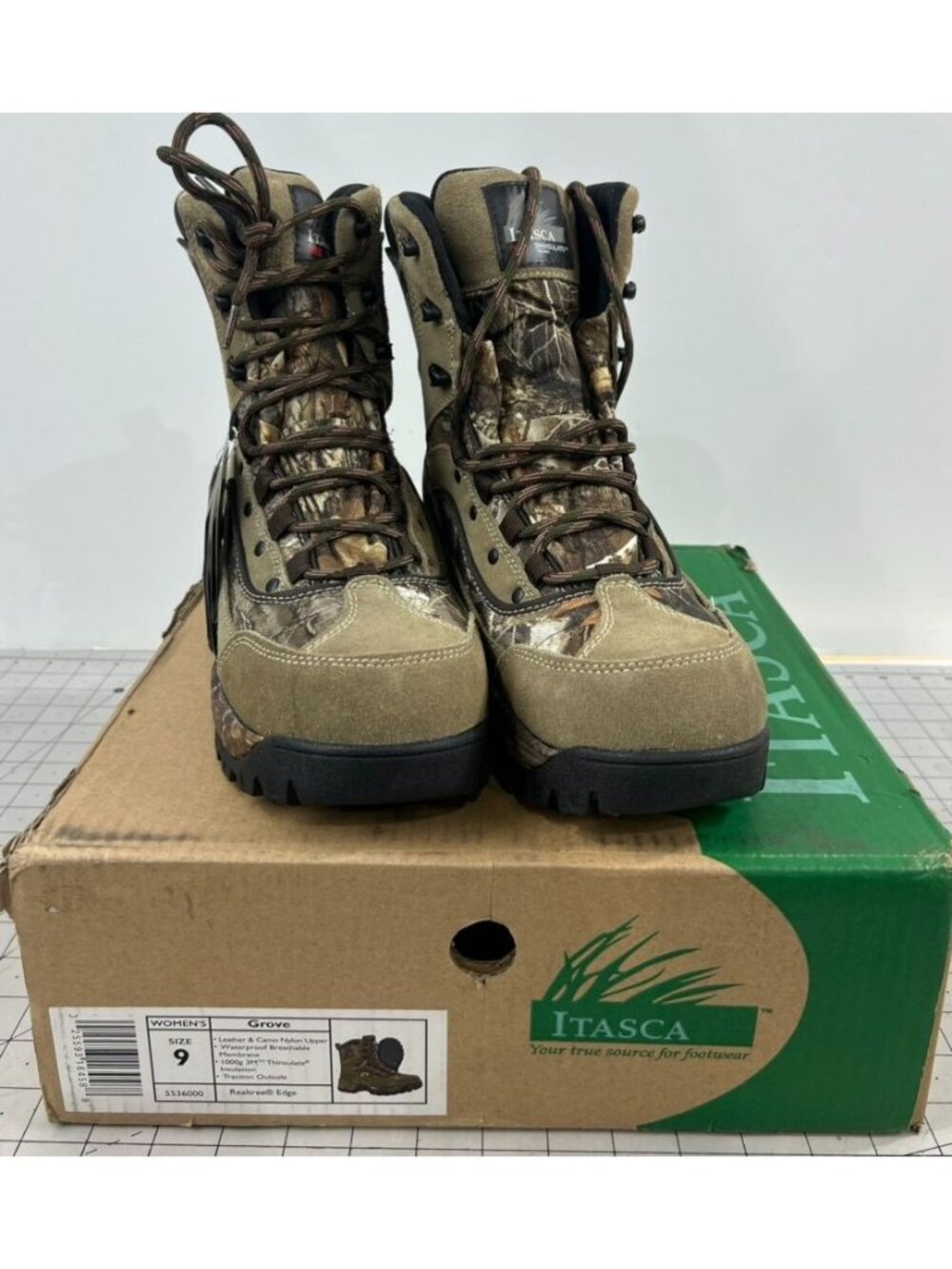 Itasca Women's Grove Insulated Waterproof Hunting Boots - Realtree Edge Sz. 9
